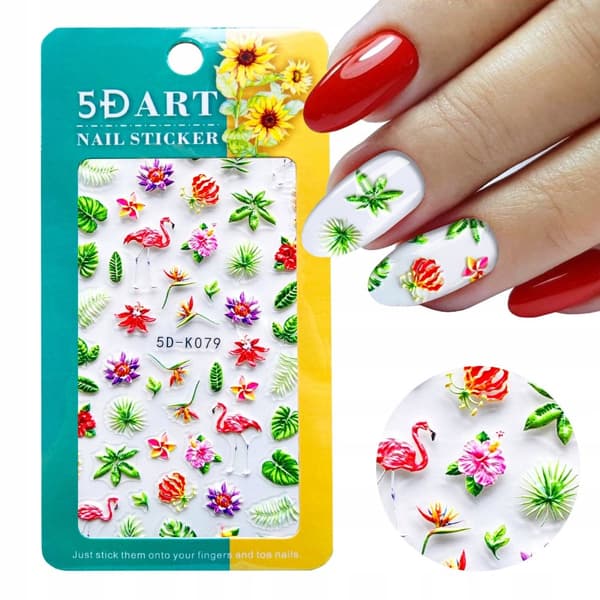 5D Neglekunstklistermærker FLAMINGO Designs