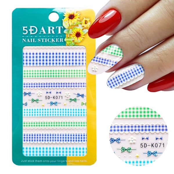 5D Neglekunst Klistermærker Mønstre GRID