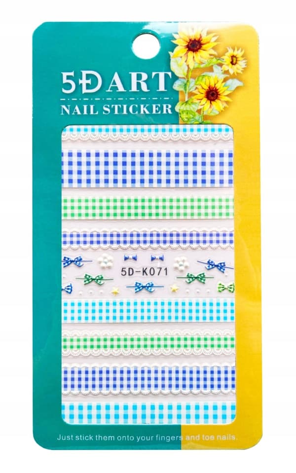 5D Neglekunst Klistermærker Mønstre GRID