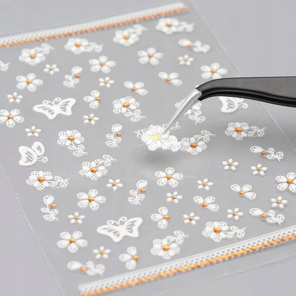 5D-kynsitaidetarrat LACE-kuvioilla
