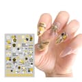 Miniatyrbild 1 av 11: Nagelkonst Stickers Mönster BLOMMOR HOLO