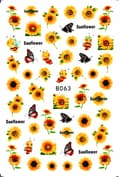 Pikkukuva 10 / 11: Kynsienkoristelutarrat Kuviot AURINGONKUKAT