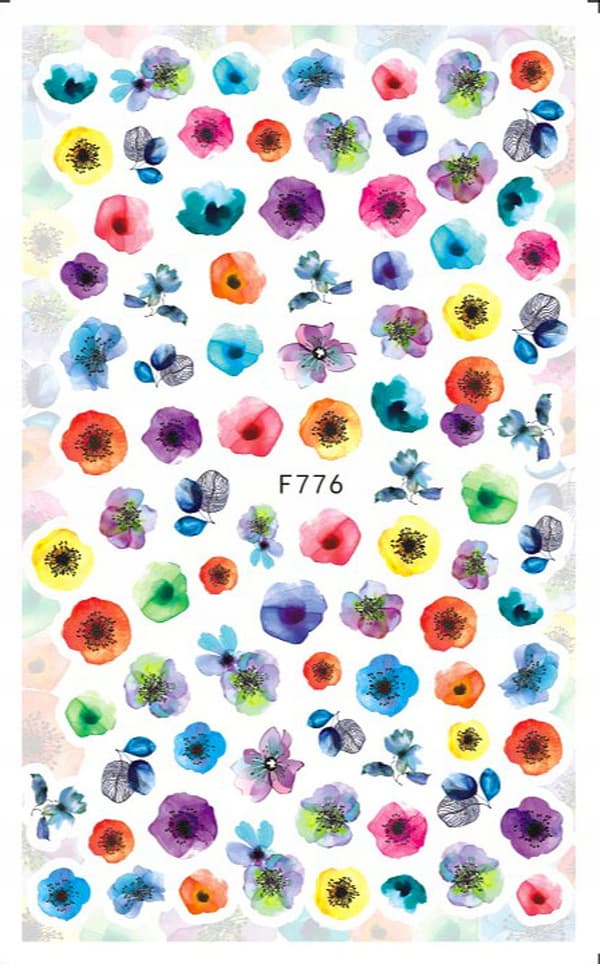 Neglekunst klistermærker mønstre BLOMSTER