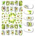 Pikkukuva 7 / 11: Kynsienkoristelutarrat AVOKADO-kuviot