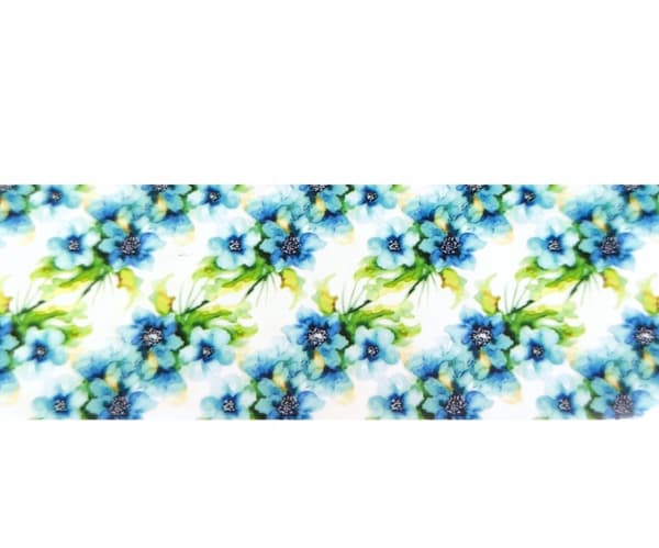 TRANSFERFOIL 10 cm x 4 cm BLOMSTER, AKVAREL