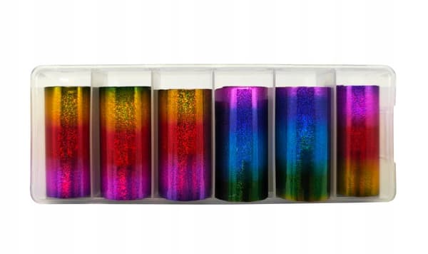 Kynsien siirtofolio 10cm x 4cm Rainbow Holo