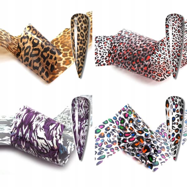10x Transferfolie 50cmx4cm Leopardsæt