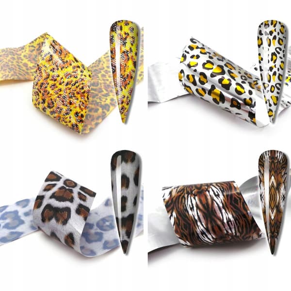 10x Transferfolie 50cmx4cm Leopardsæt