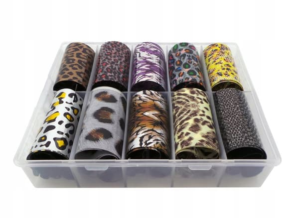 10x Transferfolie 50cmx4cm Leopardsæt