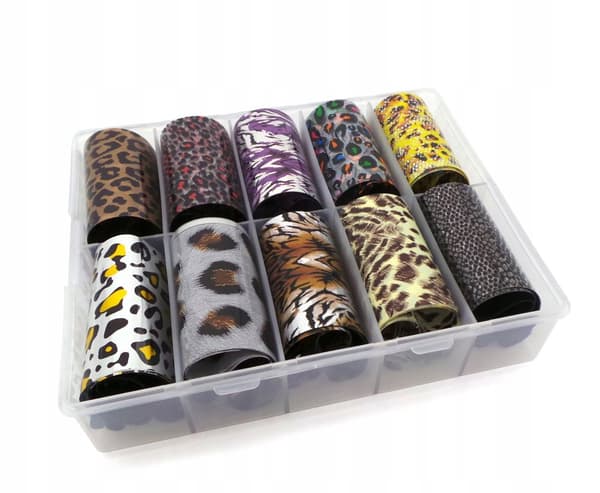 10x Transferfolie 50cmx4cm Leopardsæt