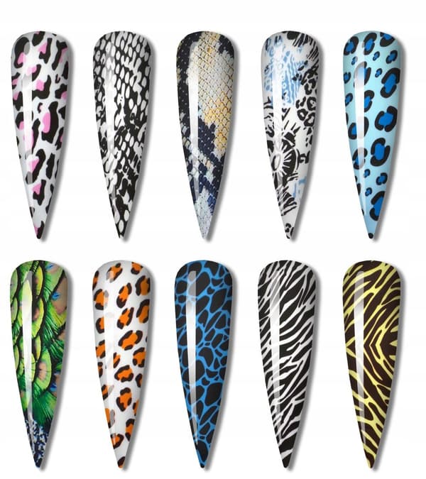 10x Transferfolie 50cmx4cm Leopardset