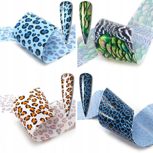 10x Transferfolie 50cmx4cm Leopardset