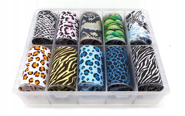 10x Transferfolie 50cmx4cm Leopardset
