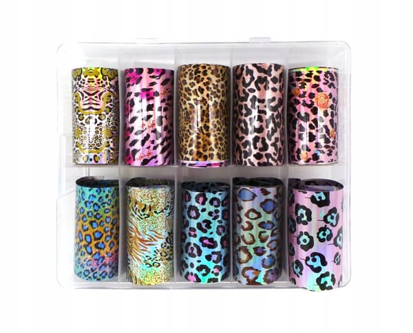 10x Transferfolie 50cmx4cm Leopardsæt