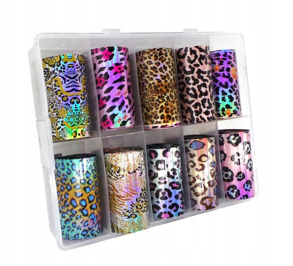 10x Transferfolie 50cmx4cm Leopardsæt