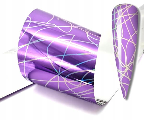 Kynsien siirtofolio 10cm x 4cm violetti
