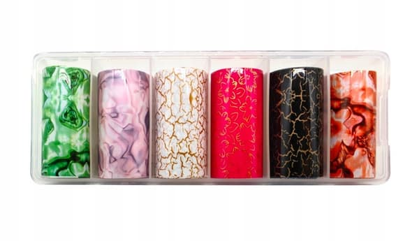 Transferfolie til negle 10 cm x 4 cm marmor