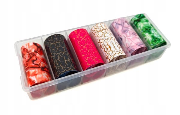Transferfolie til negle 10 cm x 4 cm marmor