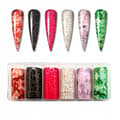Miniatyrbillede 8 af 11: Transferfolie til negle 10 cm x 4 cm marmor