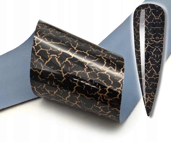 Transferfolie til negle 10 cm x 4 cm marmor