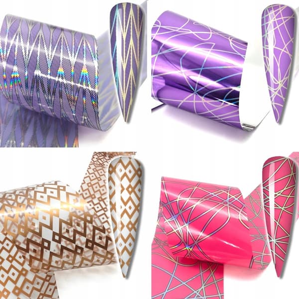 10x TRANSFERFOIL 50 cm x 4 cm GEOMETRISET