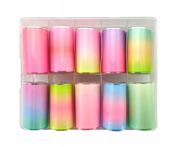 Transferfolie för naglar 10cmx4cm OMBRE