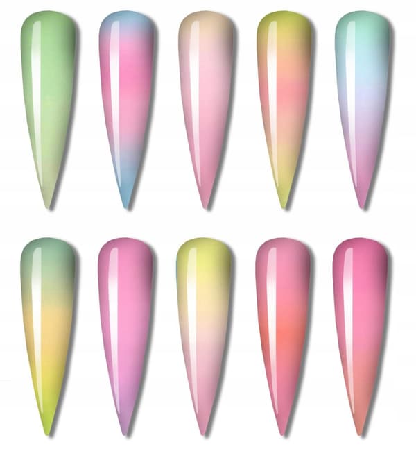 Transferfolie för naglar 10cmx4cm OMBRE