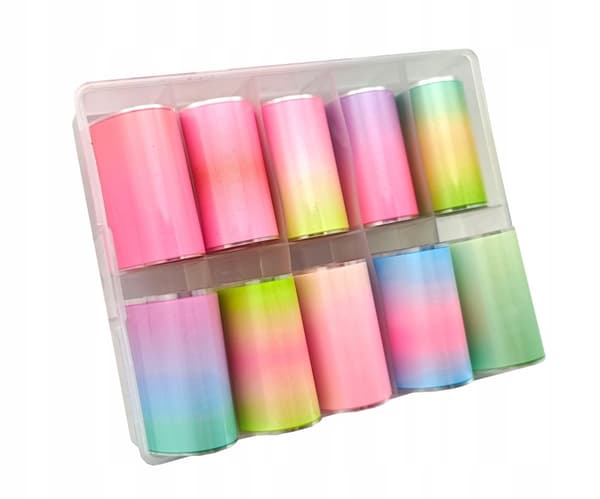 Transferfolie för naglar 10cmx4cm OMBRE