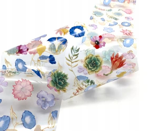 TRANSFERFOIL för naglar 10cmx4cm BLOMMOR