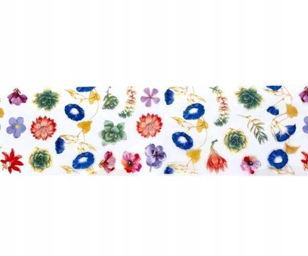 TRANSFERFOIL för naglar 10cmx4cm BLOMMOR