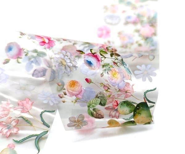 TRANSFERFOIL för naglar 10cmx4cm BLOMMOR