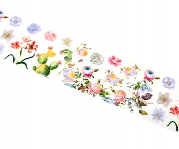 TRANSFERFOIL för naglar 10cmx4cm BLOMMOR