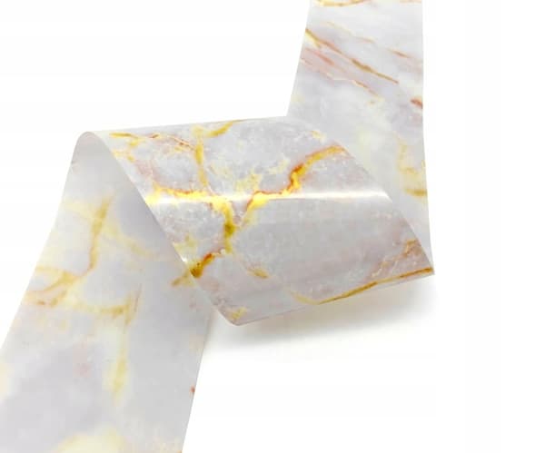 Transferfolie til negle 10 cm x 4 cm marmor
