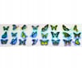 Miniatyrbillede 4 af 11: Transferfolie til negle 40 cm x 4 cm sommerfugle Holo