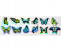 Miniatyrbillede 6 af 11: Transferfolie til negle 40 cm x 4 cm sommerfugle Holo
