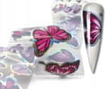 Pikkukuva 1 / 11: Kynsien siirtofolio 40cm x 4cm Butterflies Holo