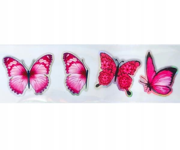 Kynsien siirtofolio 40cm x 4cm Butterflies Holo