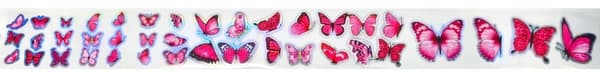 Kynsien siirtofolio 40cm x 4cm Butterflies Holo