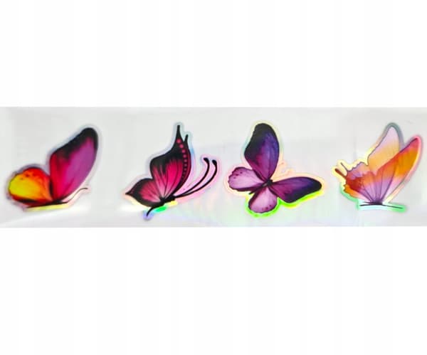Kynsien siirtofolio 40cm x 4cm Butterflies Holo