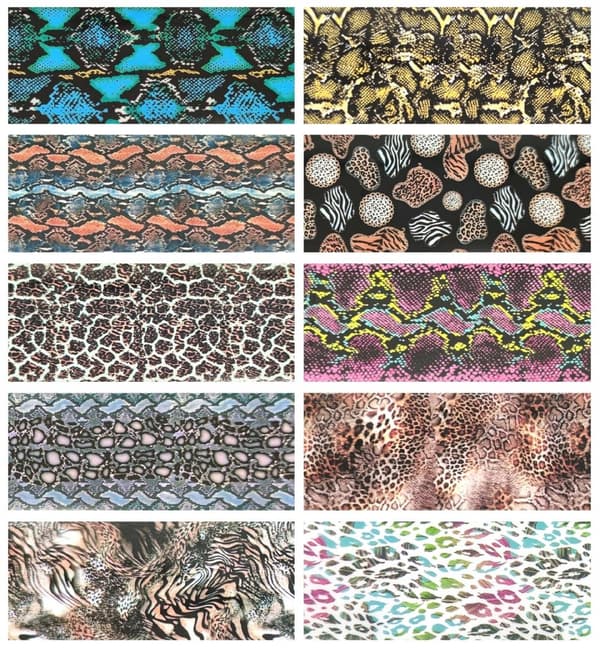 Kynsien siirtofolio 10cm x 4cm Tiger