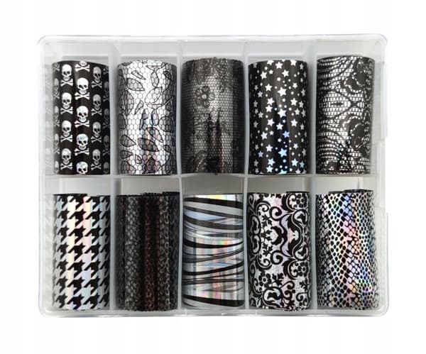TRANSFERFOIL til negle 10 cm x 4 cm SNAKE