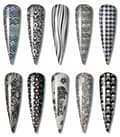 Miniatyrbillede 6 af 11: TRANSFERFOIL til negle 10 cm x 4 cm SNAKE