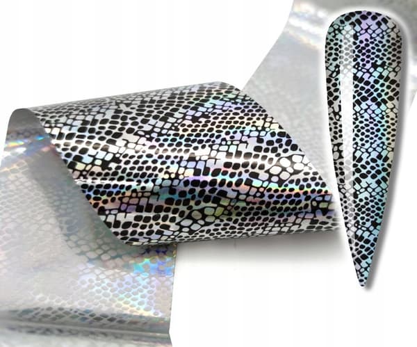 Kynsien siirtofolio 10cm x 4cm Holo Snake