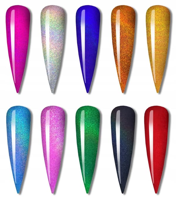 Transferfolie til negle 10 cm x 4 cm pink holo