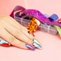 Miniatyrbillede 10 af 11: Transferfolie til negle 10 cm x 4 cm pink holo