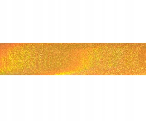 Transferfolie 10 cm x 4 cm guld, gul holografisk