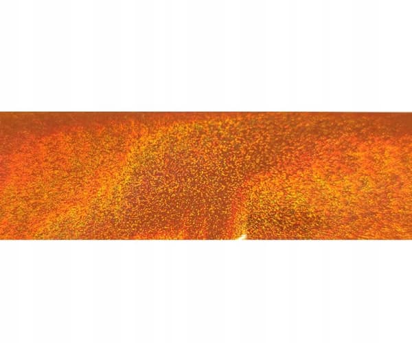 Transferfolie 10 cm x 4 cm orange holografisk
