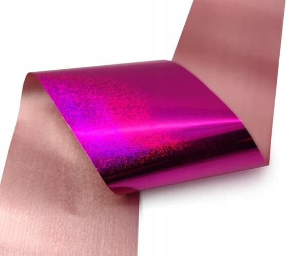 Kynsien siirtofolio 10cm x 4cm Pinkki holografia