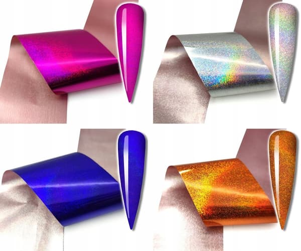 10x Transferfolie 10 cm x 4 cm Holofärger Set