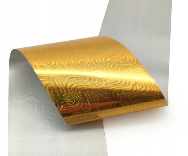 Transferfolie för naglar 10cmx4cm guld Holo